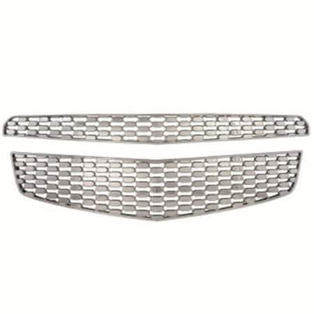 Coast2Coast Overlay, Honeycomb Style, 2 Piece, Chrome Plated, ABS Plastic IWCGI82X